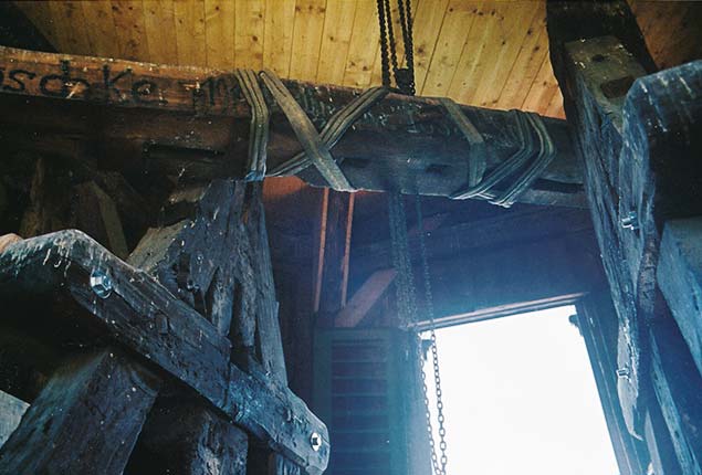 Foto einer Glockenturmsanierung